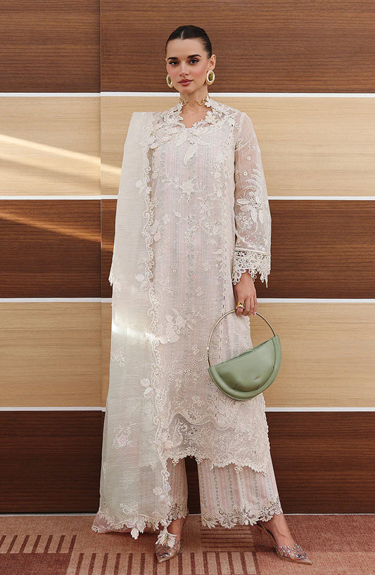 Qalamkar Embroidered Lawn Unstitched 3 Piece Suit - CM-04 ZIMAL - QL26CHE - Pink - Eid Collection