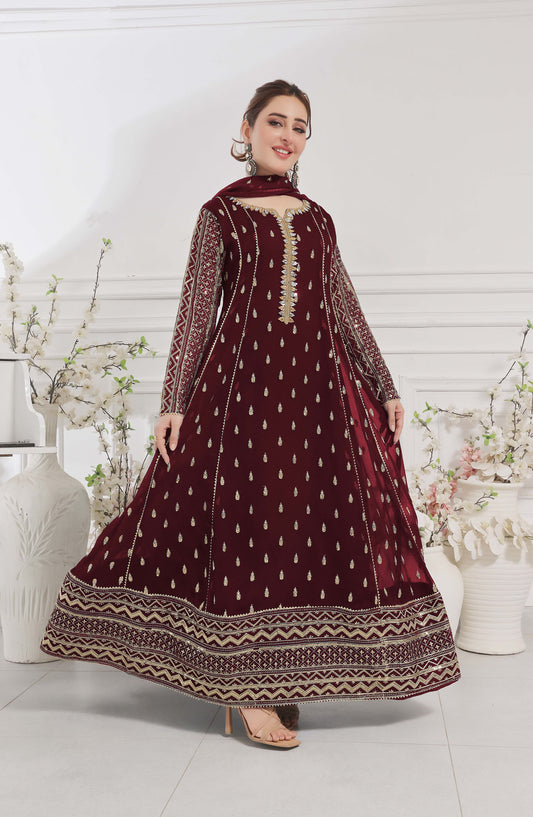 Rasm E Henna Pret Collection By Al Siyab - Bahaar Maroon