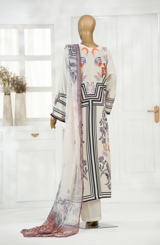 Rhythm by Amna Khadija Printed Poly Swiss Cambric Stitched 3 Piece Suit - AKR-06 - AM25KHD - Multi - Summer Collection