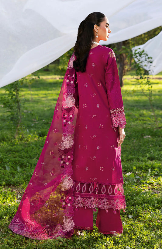 Riwayat by Ramsha Embroidered Lawn Unstitched 3 Piece Suit - Y-1301 - RM25RW13 - Pink - Summer Collection