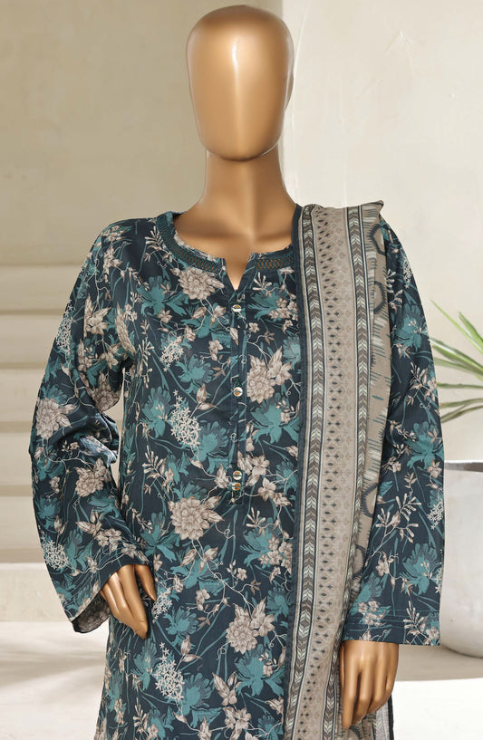 Sadabahar Printed Lawn Pret 3 Piece Suit - SBD25PLV5 - Design-08 - Blue - Summer Collection