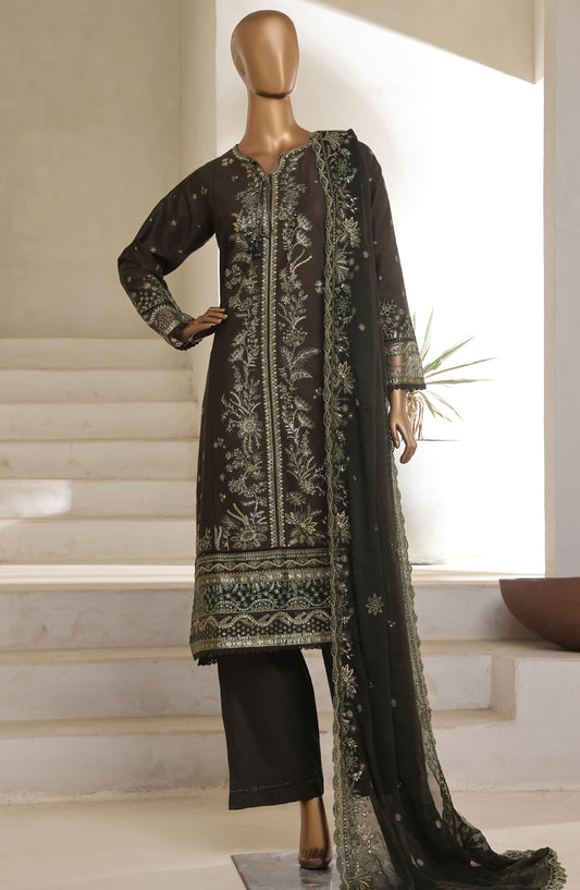 Sadabahar Embroidered Lawn Stitched 3 Piece Suit - D-03 - SBD25LESCV7 - Black - Summer Collection