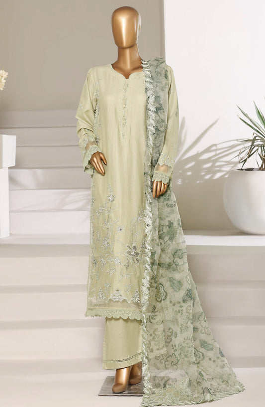 Sadabahar Luxury Embroidered Stitched 3 Piece Suit - D-07 - SBD26LXF - Green - Festive Collection