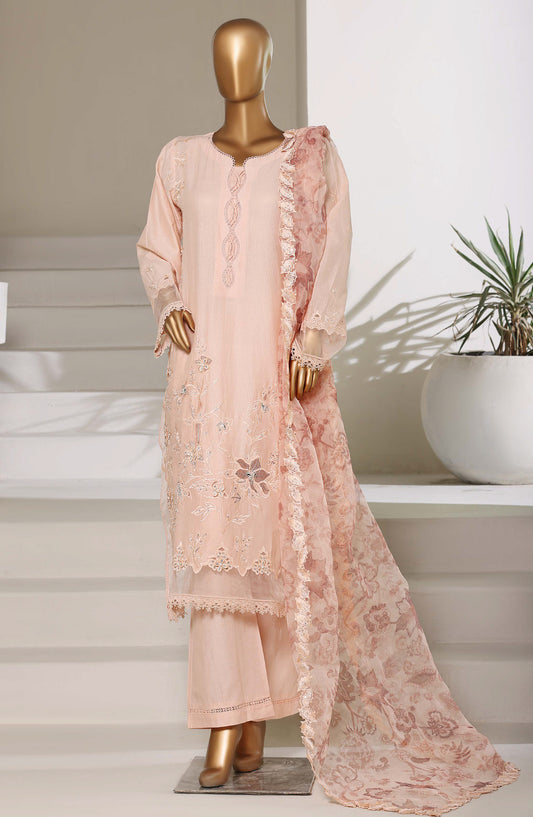 Sadabahar Luxury Embroidered Stitched 3 Piece Suit - D-06 - SBD26LXF - Pink - Festive Collection