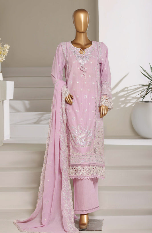 Sadabahar Luxury Embroidered Stitched 3 Piece Suit - D-04 - SBD26LXF - Pink - Festive Collection