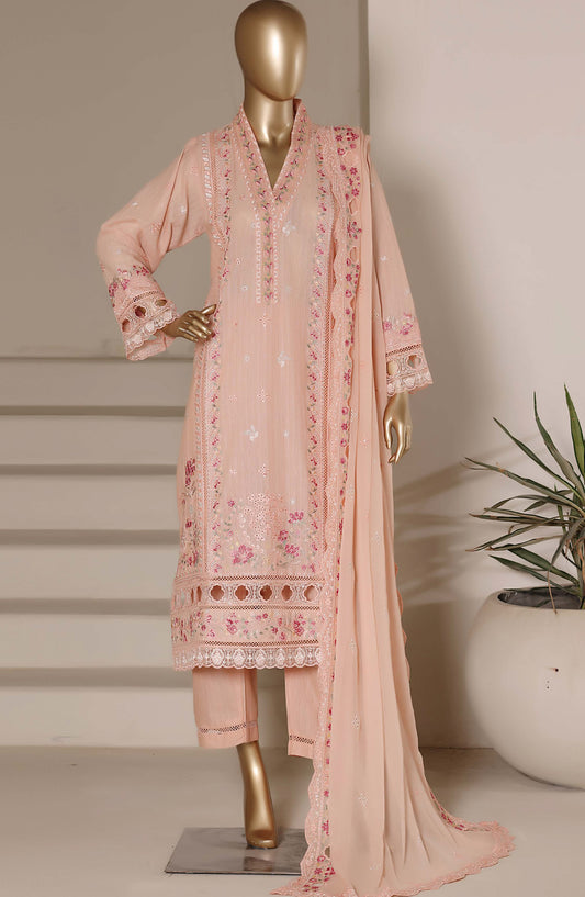 Sadabahar Embroidered Lawn Stitched 3 Piece Suit - D-03 - SBD26ARY4 - Pink - Festive Collection