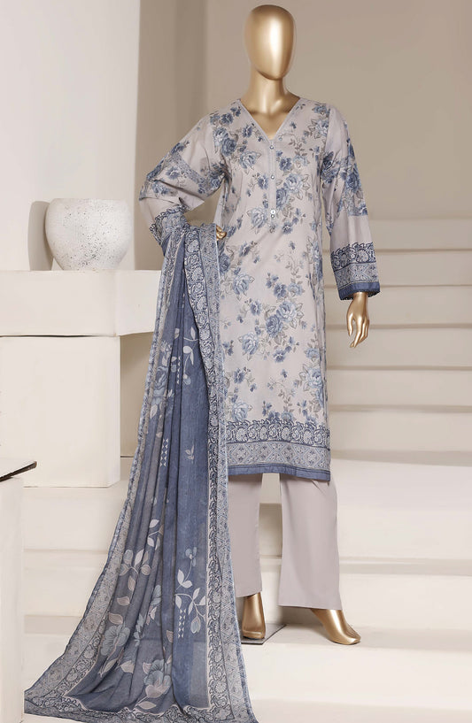 Sadabahar Printed Lawn Stitched 3 Piece Suit - D-01 - SBD26NLP - Blue - Summer Collection