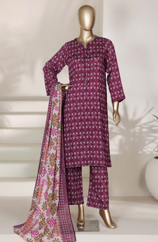Sadabahar Printed Lawn Stitched 3 Piece Suit - D-01 - SBD26DNV - Pink - Summer Collection
