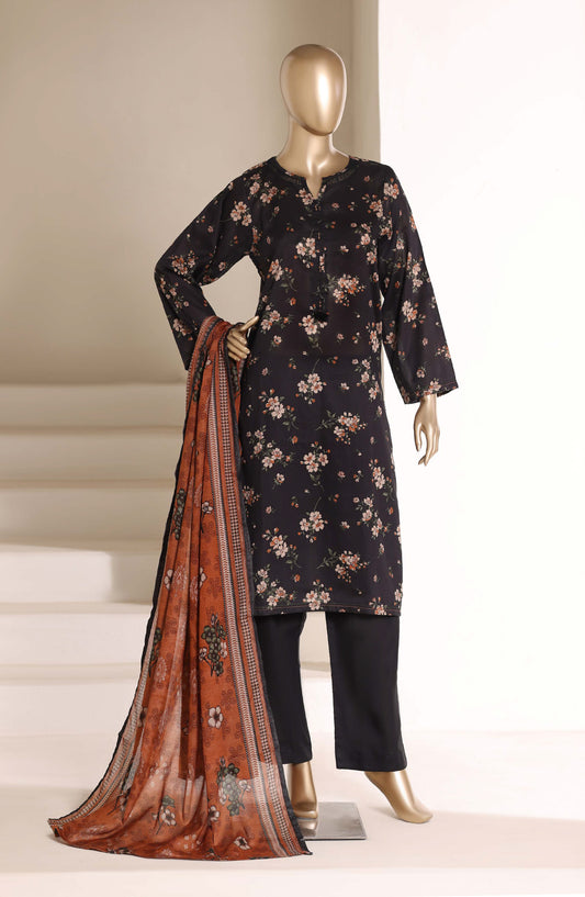 Sadabahar Printed Lawn Stitched 3 Piece Suit - D-05 - SBD26LWN - Black - Summer Collection