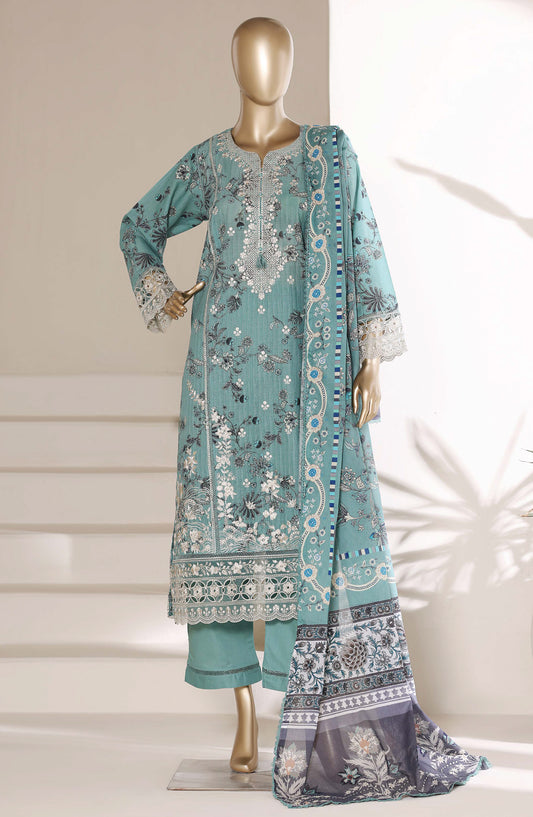 Sadabahar Embroidered Signature Stitched 3 Piece Suit - D-05 - SBD26FGV - Ferozi - Festive Collection