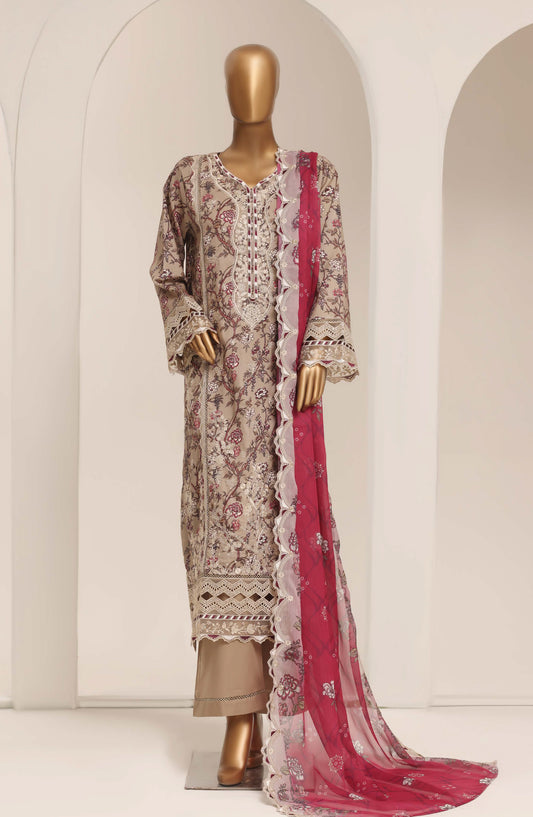 Sadabahar Signature Embroidered Stitched 3 Piece Suit - D-08 - SBD26XIT - Pink - Festive Collection