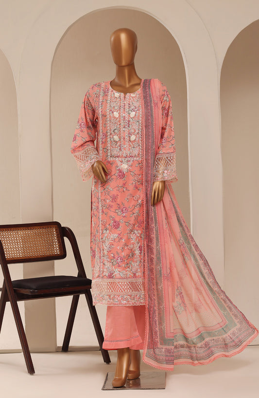 Sadabahar Signature Embroidered Stitched 3 Piece Suit - D-05 - SBD26SVEN - Pink - Festive Collection