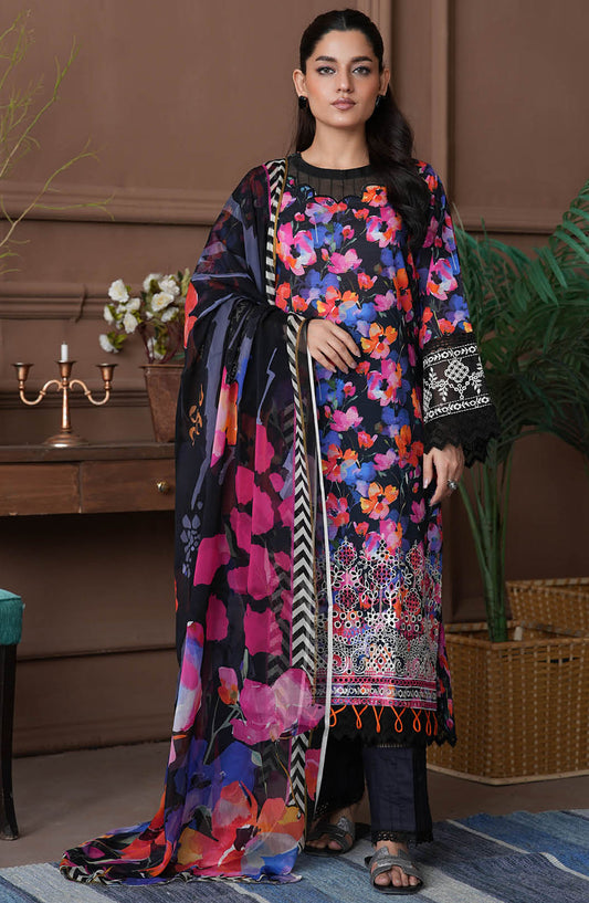 Shahzeen by Johra Embroidered Chikankari Lawn Unstitched 3 Piece Suit - JH-847 - JH25SHZ - Multi - Summer Collection