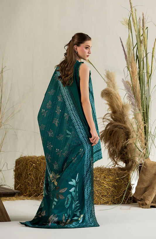 Sobia Nazir Embroidered Karandi Unstitched 3 Piece Suit - Design-4A - SN25WN - Green - Winter Collection