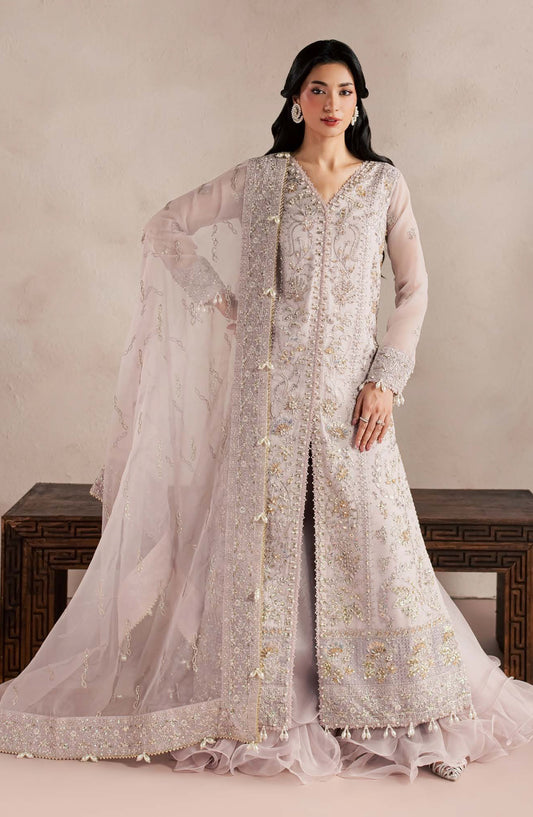 Sorelle by Aylin Luxury Embroidered Organza Unstitched 3 Piece Suit - D-07 Elara - AYL26SOR - Purple - Festive Collection