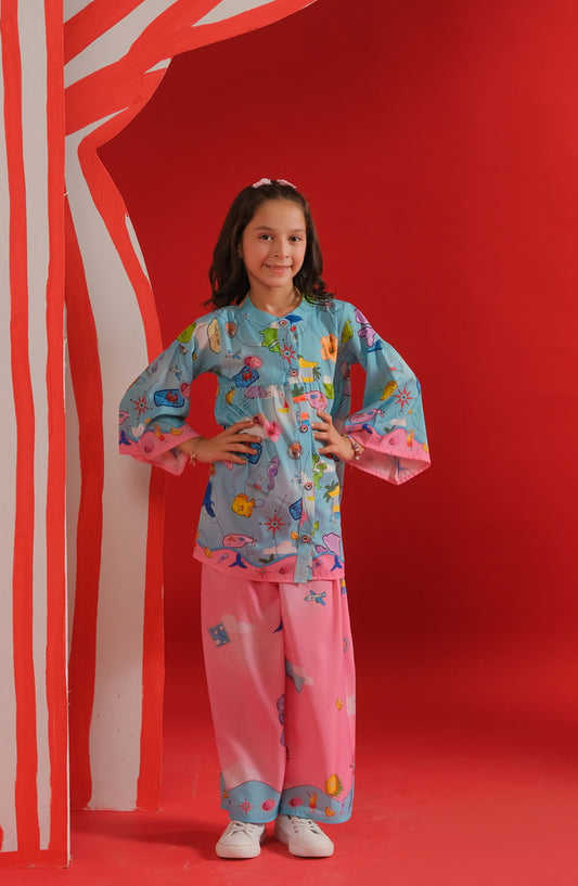 Sprinkles Blue & Bubble - Co-ord Set SPDR714