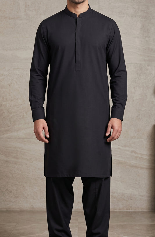 Super Malai by Bin Yameen Unstitched Wash N Wear Mens Collection BY26AMLI BLACK