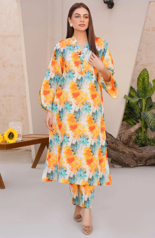 Threads N Weaves Printed Lawn Stitched 2 Piece Suit - RTWL25105 Vibrant Floral - TNW25SPL - Multi - Summer Collection