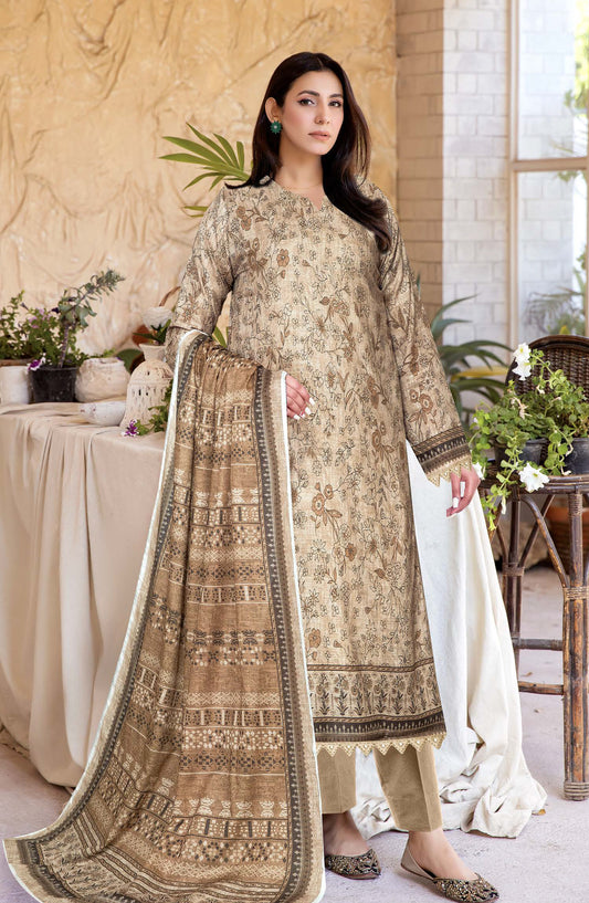 Tulip by Johra Printed Lawn Unstitched 3 Piece Suit - JH-1250 - JH25TULIP - Brown - Casual Collection