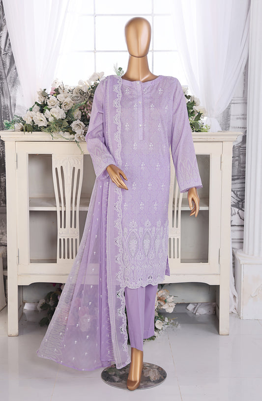 Venice by HZ Textile Embroidered Lawn Unstitched 3 Piece Suit - Design-03 - HZ26VNC - Purple - Summer Collection