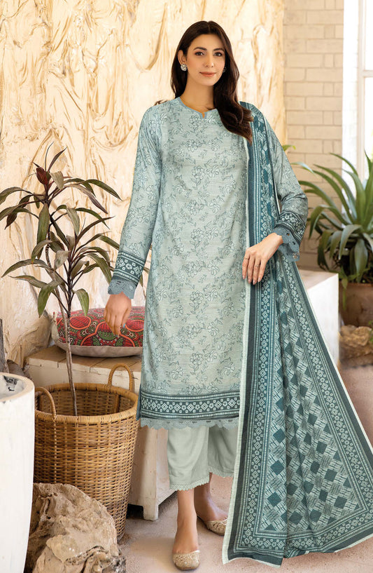 Zanera by Johra Printed Lawn Unstitched 3 Piece Suit - JH-1411 - JH25ZANR - Green - Casual Collection