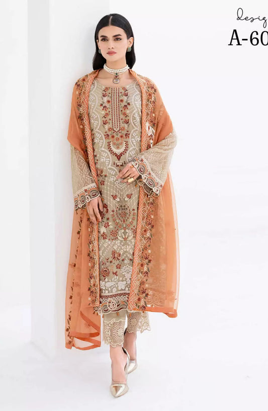 Ramsha Chevron Luxury Chiffon Collection Vol 06 - A 605