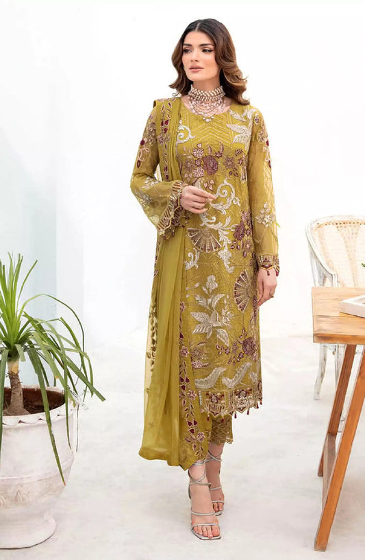 Ramsha Chevron Luxury Chiffon Collection Vol 07 - A 706