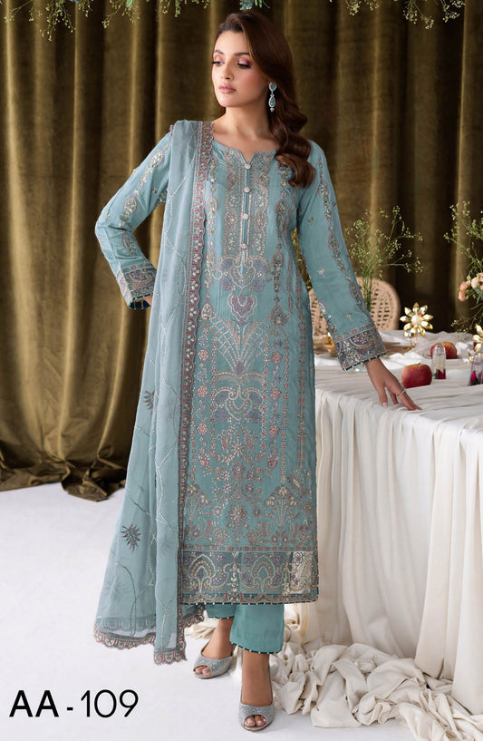Ramsha Aangan Luxury Rawsilk Collection Vol 01 - AA - 109