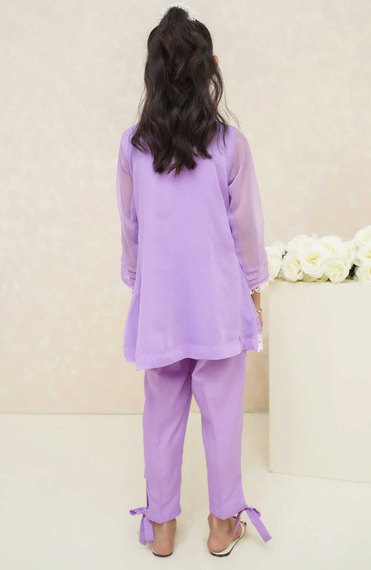 Modest Embroidered Chiffon Stitched 2 Piece - Abeer - MD25F - Festive Collection