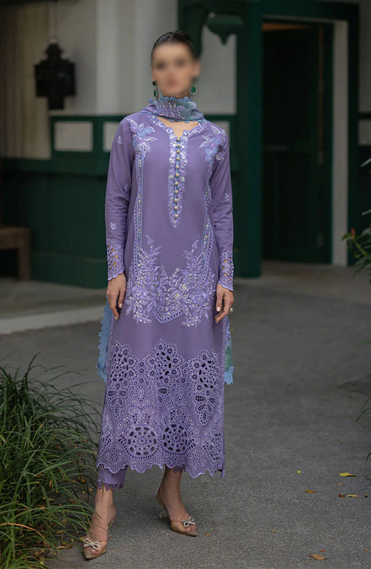 Mushq Orient Express Unstitched Luxury Lawn Collection 2024 - ADELINE