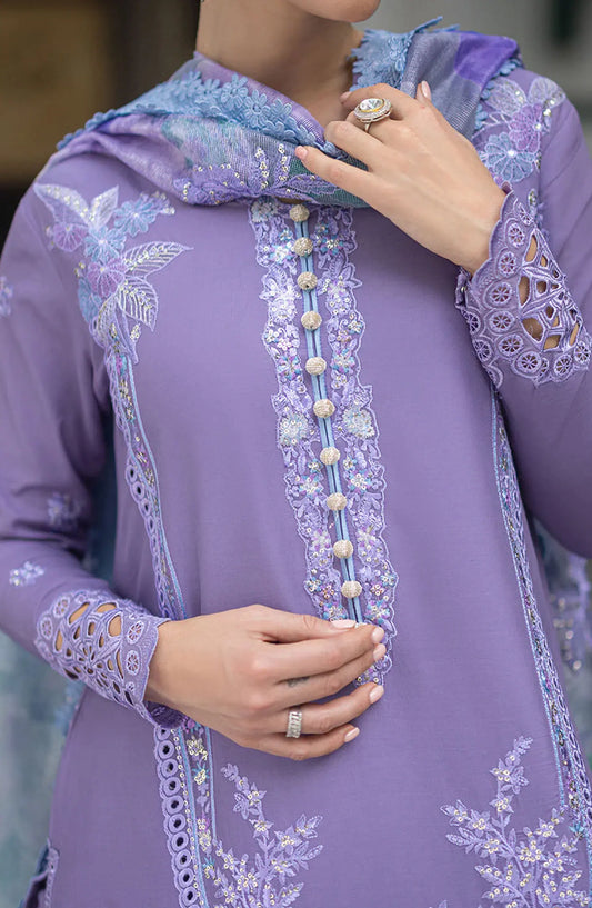 Mushq Orient Express Unstitched Luxury Lawn Collection 2024 - ADELINE