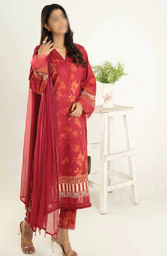 Aafreen Printed Lawn Collection By Riaz Arts - AF 91