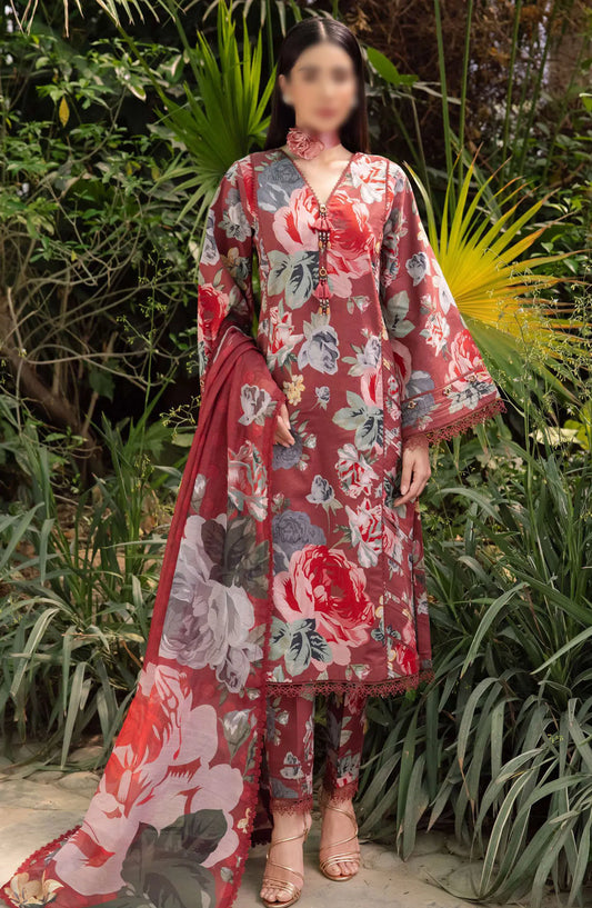 Sheen Prints By Alizeh Vol 02 - AF-PL-6017-Petunia