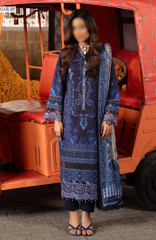 Asim Jofa Aira Summer Print Collection 2024 - AJAR 09