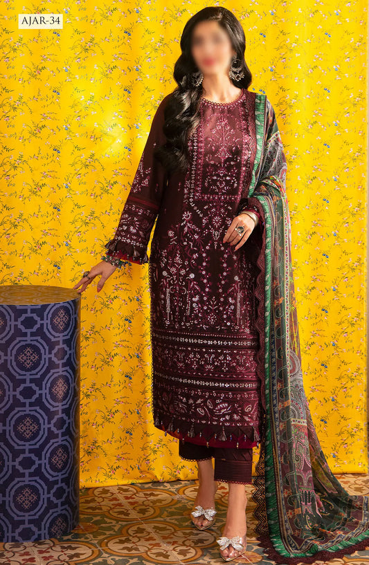 Asim Jofa Aira Summer Print Collection 2024 - AJAR 34