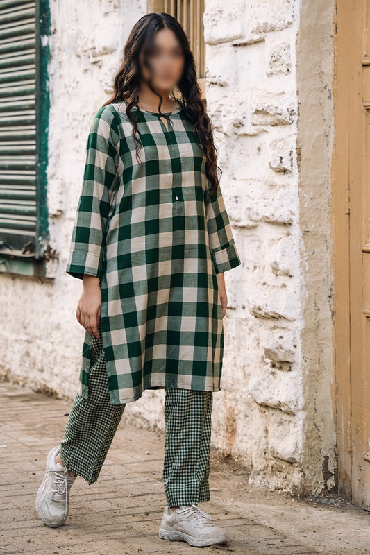 Amna khadija off The Road Yarn Dyed Checked RTW Collection - AK 01