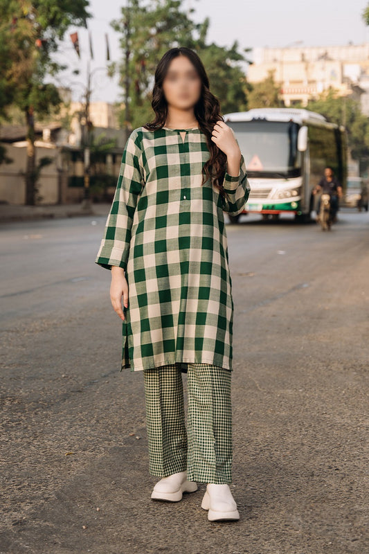 Amna khadija off The Road Yarn Dyed Checked RTW Collection - AK 01