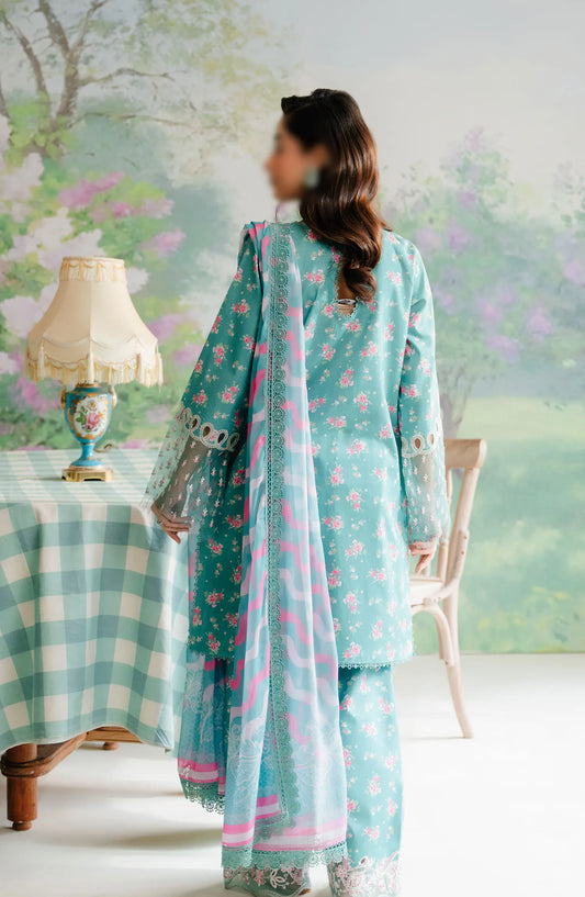 Afrozeh The Floral Charm Unstitched Lawn Collection 2024 - AL-24-V1-02 ERASMUS