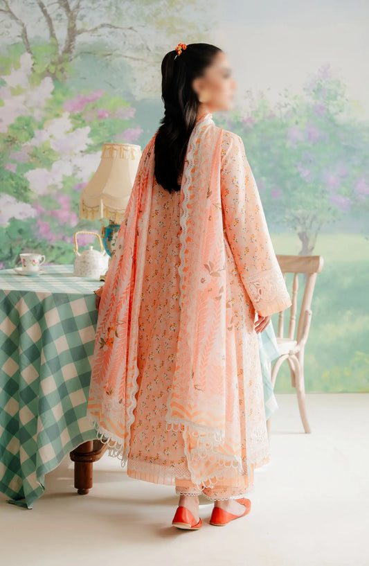 Afrozeh The Floral Charm Unstitched Lawn Collection 2024 - AL-24-V1-10 BUTTERCUP