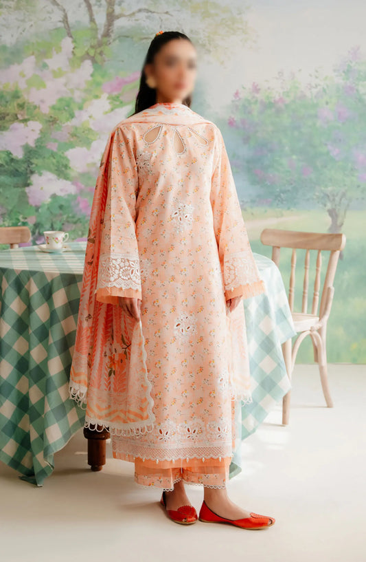 Afrozeh The Floral Charm Unstitched Lawn Collection 2024 - AL-24-V1-10 BUTTERCUP