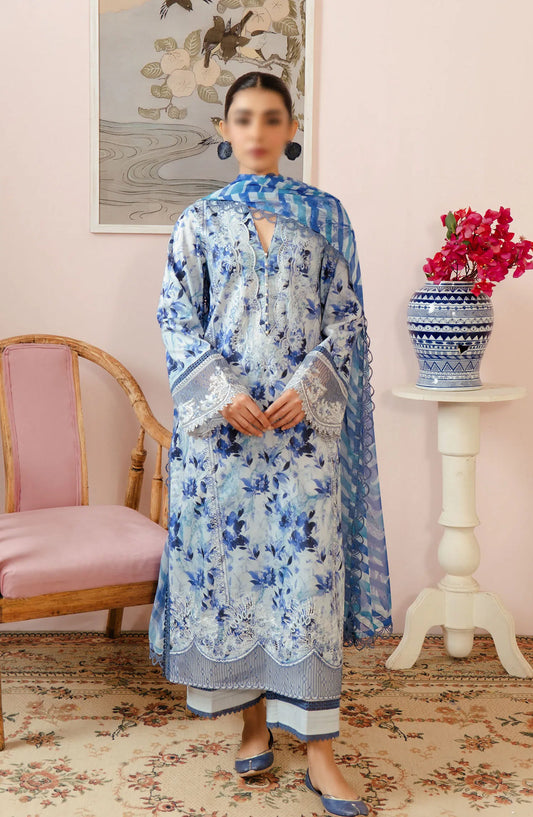 Afrozeh Malina Unstitched Lawn Collection Vol 03 - AL-24-V3-10 MERIAL