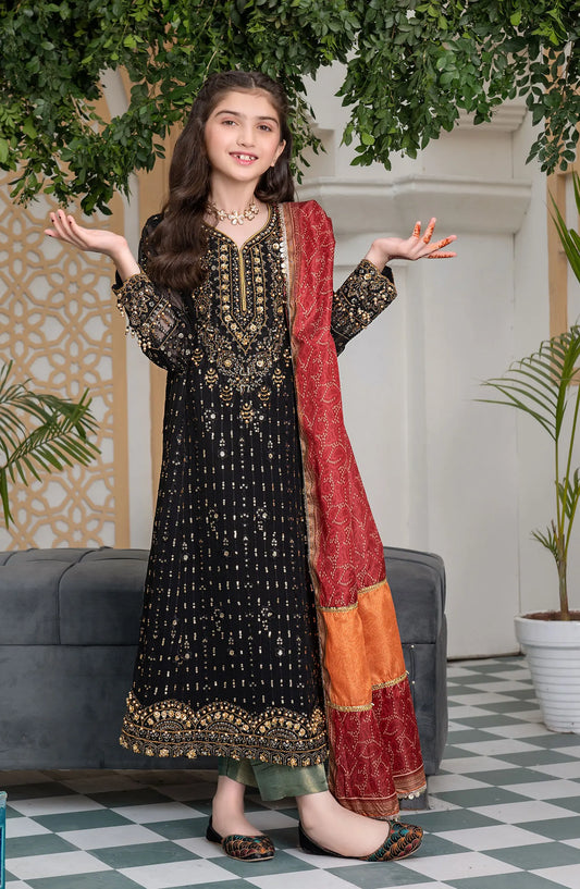 Kids Festive Collection 2024 - AL-3864 Black