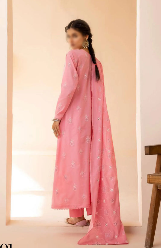 LawnKari Signature Lawn Collection By Khoobsurat - AL 01