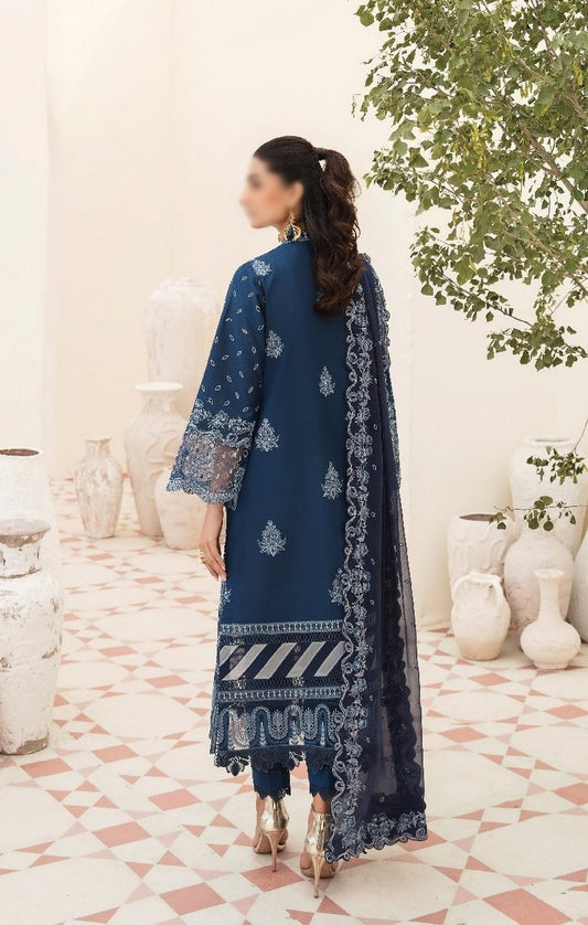 AL 23 V3  09 AZURE Afrozeh Chikankari Lawn Festive Unstitched 2023