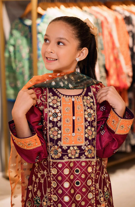 Mehndi Moments Kids Stitched Festive Collection - AL 3254