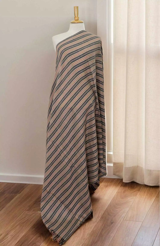 Stoluxe Premium Yarn Dyed Crepe Wool Shawl Vol 06 - ALM 4100950 E