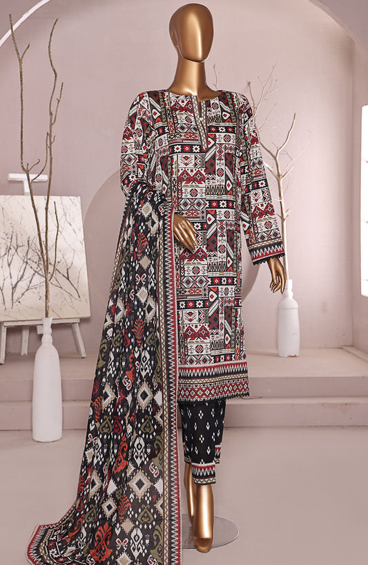 HZ Textile Printed Lawn Unstitched 3 Piece Suit - LP-542 - HZ25LUXP - Multi - Summer Collection