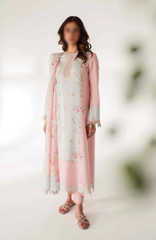 Qalamkar QPrints Lawn Collection 2024 - AR 07 SABINE