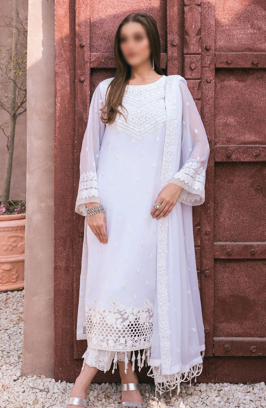 Azure - Ensembles - Festive Embroidered 3Pc Collection 2024 - AS 118 Snow Haze
