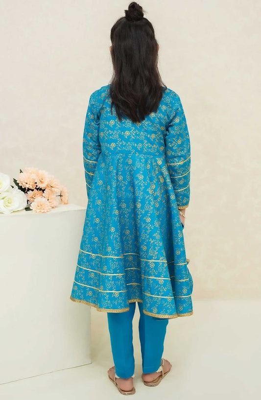 Modest Embroidered Raw Sillk Stitched 2 Piece - Asmani - MD25F - Festive Collection